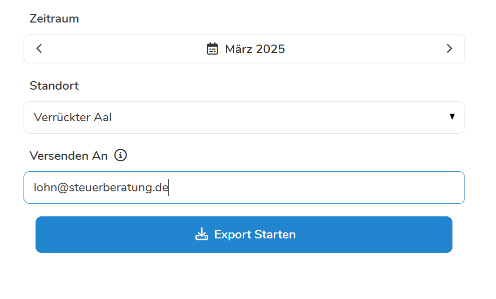 Schneller Datenexport