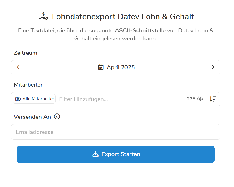 Individualisierter Lohndatenexport für DATEV - in wenigen Klicks bereit
